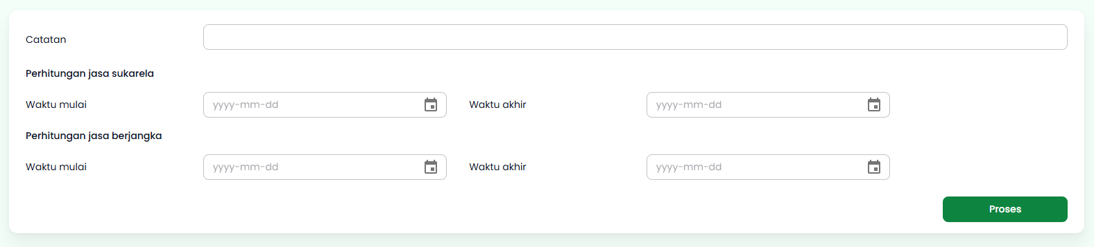 Halaman Buat Rilis Jasa Konsolidasi