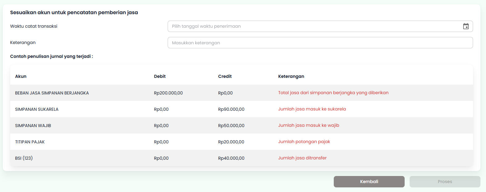 Halaman Rilis Jasa Simpanan Berjangka Step 2
